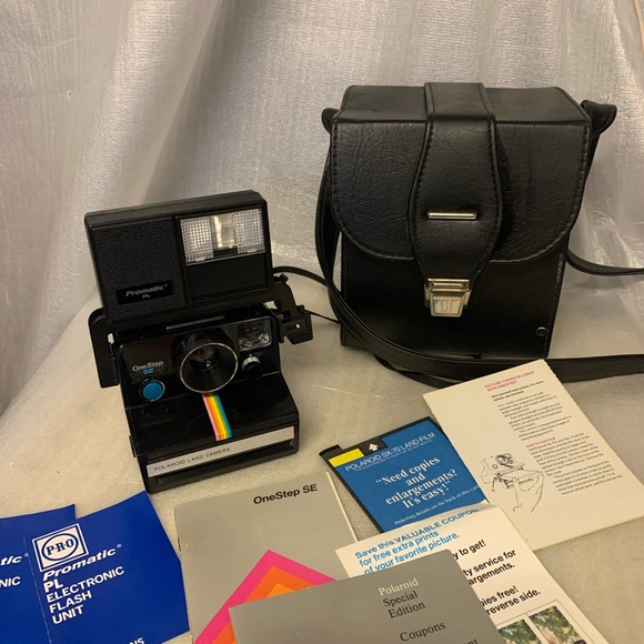 Polaroid Black Vintage Film Camera
